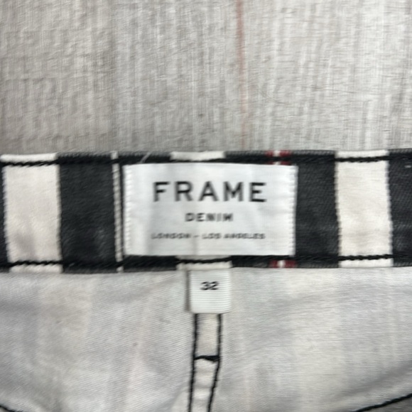 FRAME Le Sylvie Slender Straight Jeans – Sano Stripe – Size 32 - Picture 16 of 16